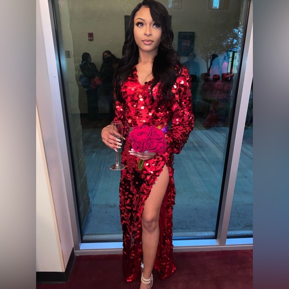 Size: Small Oyemwen Ruby Red Birthday Dress ❤️ - Picture 1 of 5